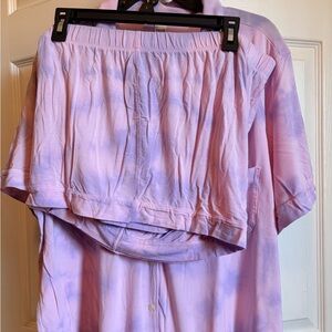 Xl , Victoria's Secret Pink Lavender Tie-Dye pajama Set. Barely worn